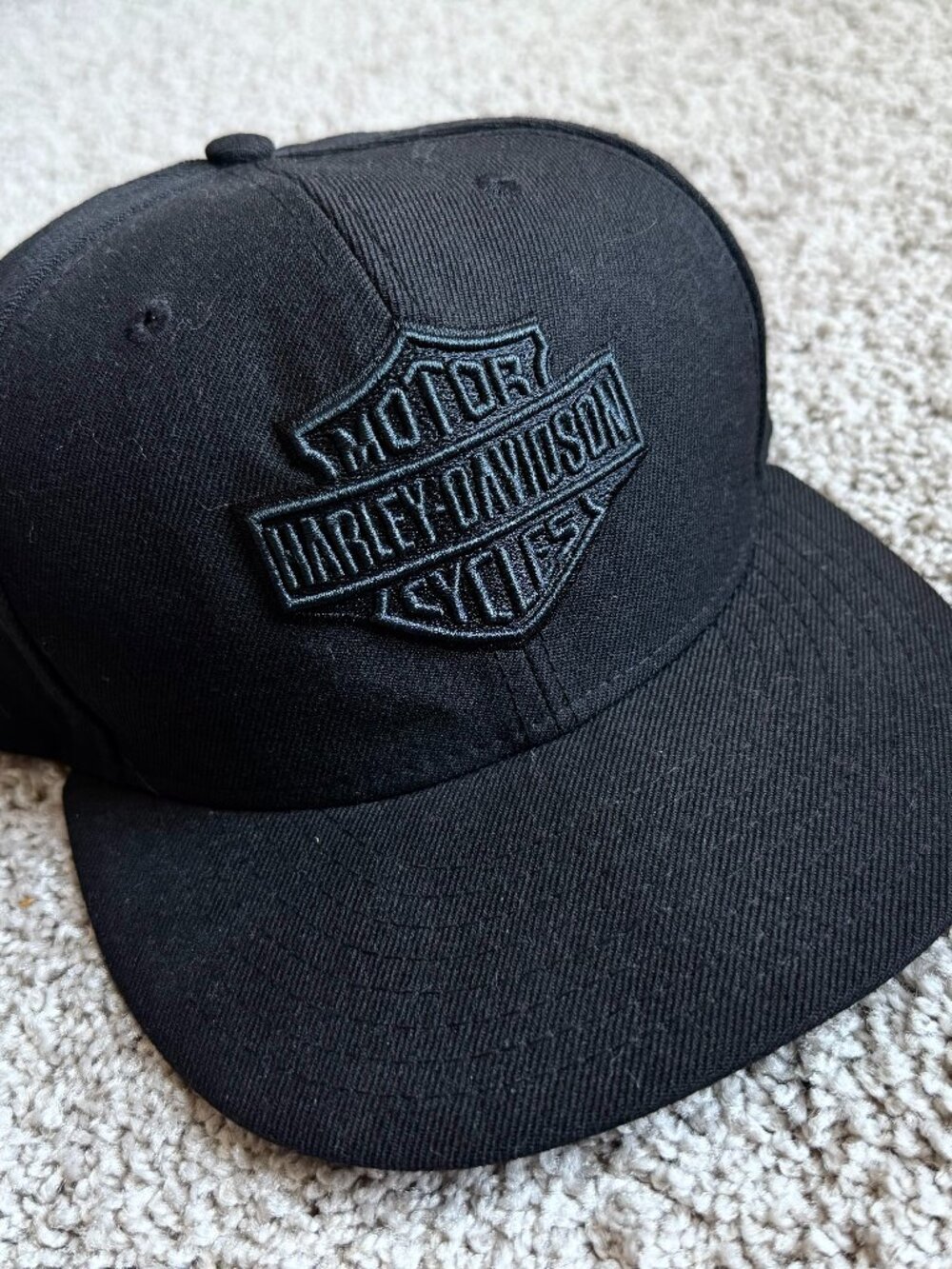 Harley Davidson New Era 59 Fifty Fitted Snapback Hat (Black)